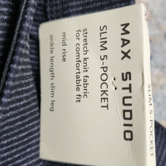 Max studio side medium slim leg stretch pant nwt - Picture 2 of 5